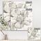 Designart - Indigold Grey Peonies III - Farmhouse Canvas Artwork